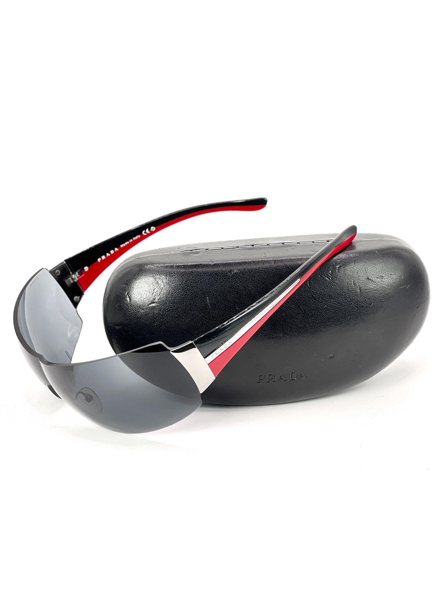 Prada SPR54G Two Tone Mask Sunglasses