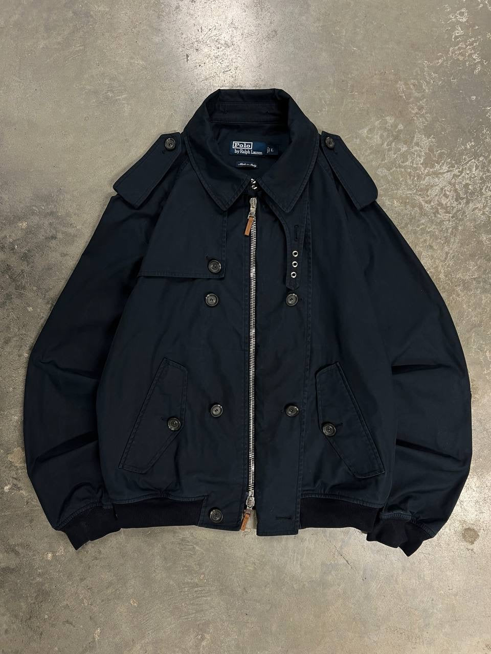 Vintage Polo Ralph Lauren Double Breasted Flight Blouson Harrington Jacket