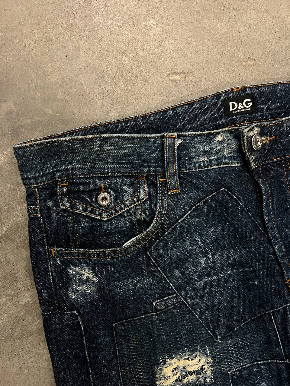 00s Vintage Dolce & Gabbana Patchwork Jeans