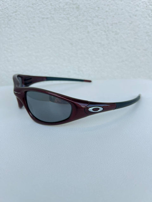 1999 Vintage Oakley Straight Jacket Redline / Black Iridium Sunglasses