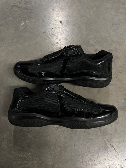 Vintage Prada American Cups Black Gloss Shoes