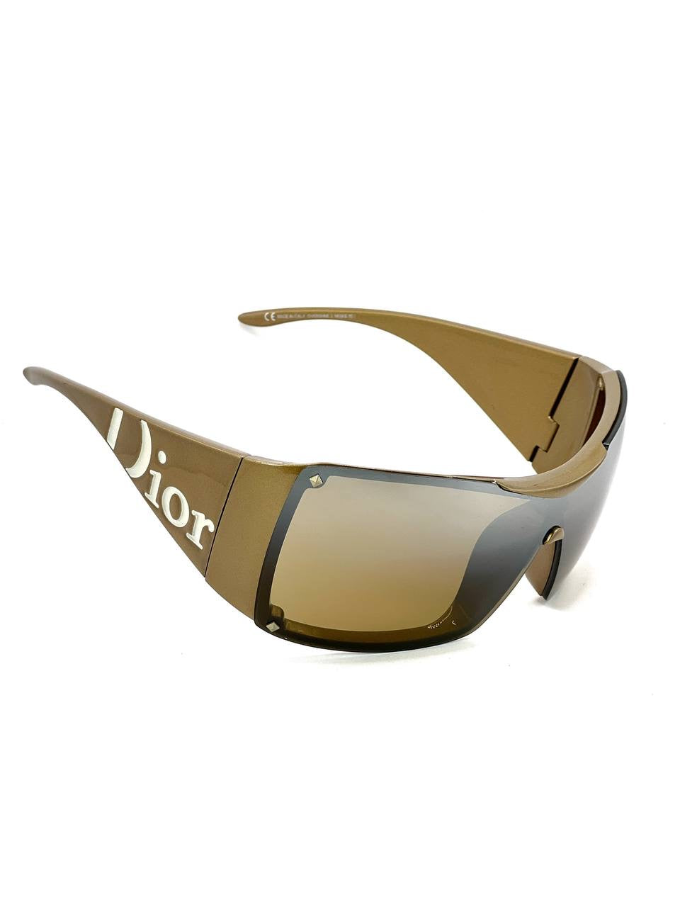 2006 Vintage Dior Overshine 2 Gold Sunglasses