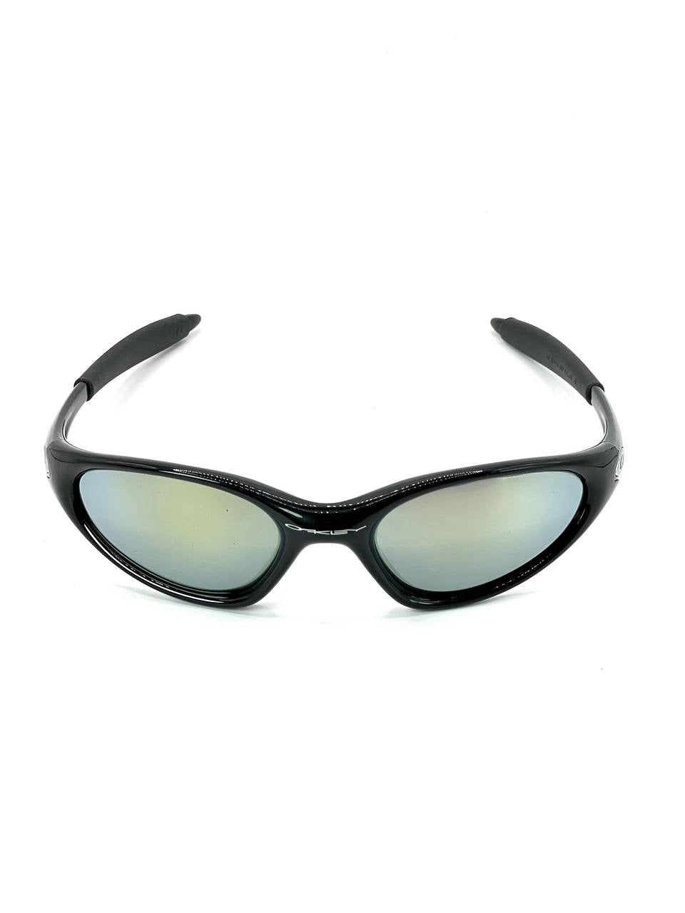 1999 Vintage Oakley Minute Gen 2 Jet Black / Emerald Iridium Sunglasses