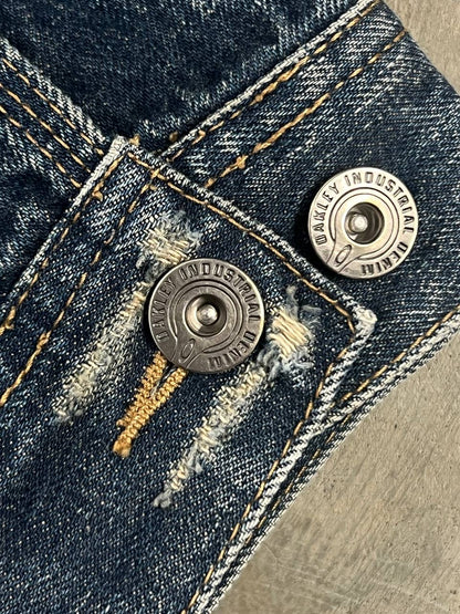 2006 Vintage Oakley MP3 Denim Jacket