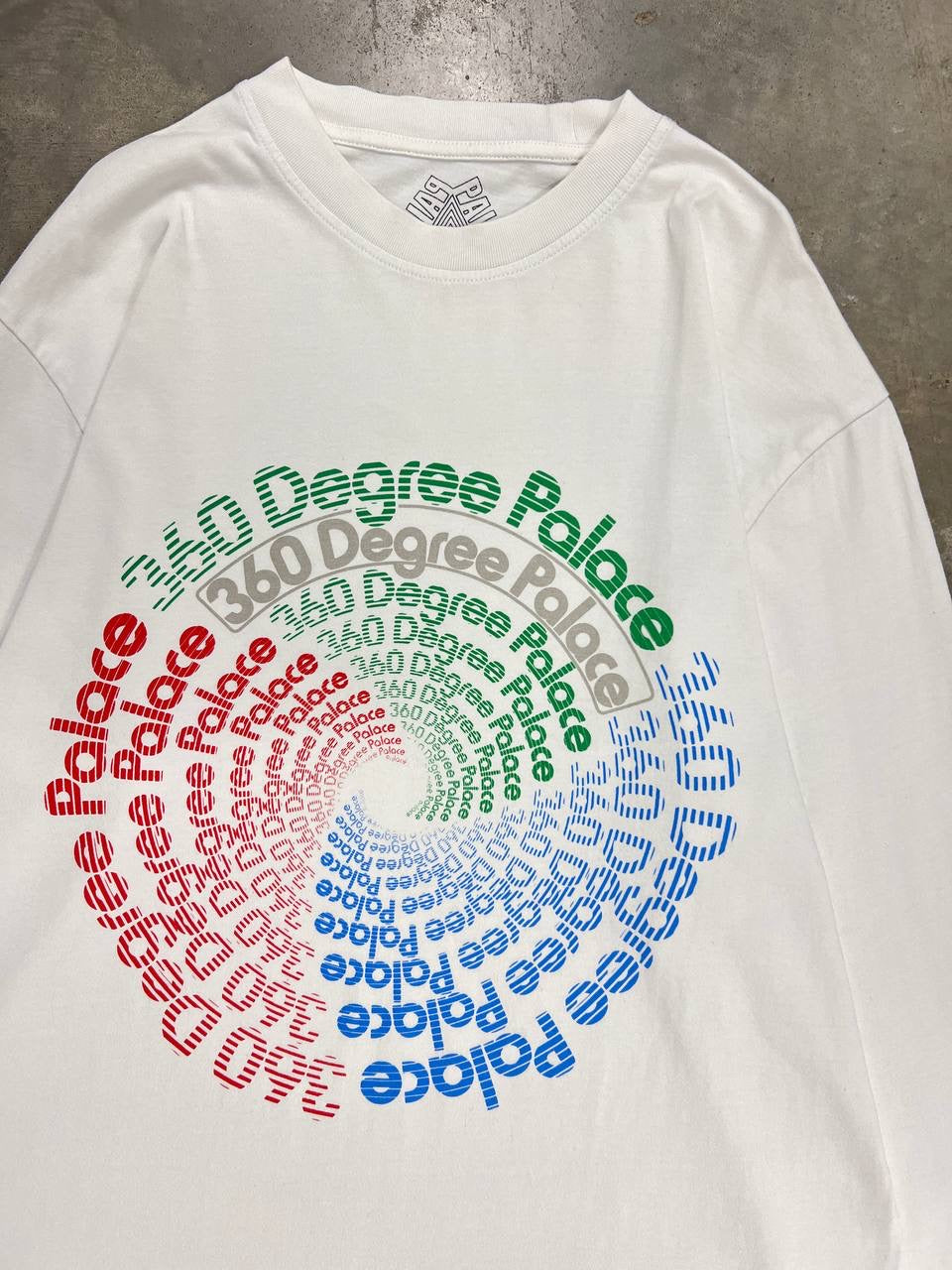 Palace 360 Degree White Long Sleeve T-Shirt