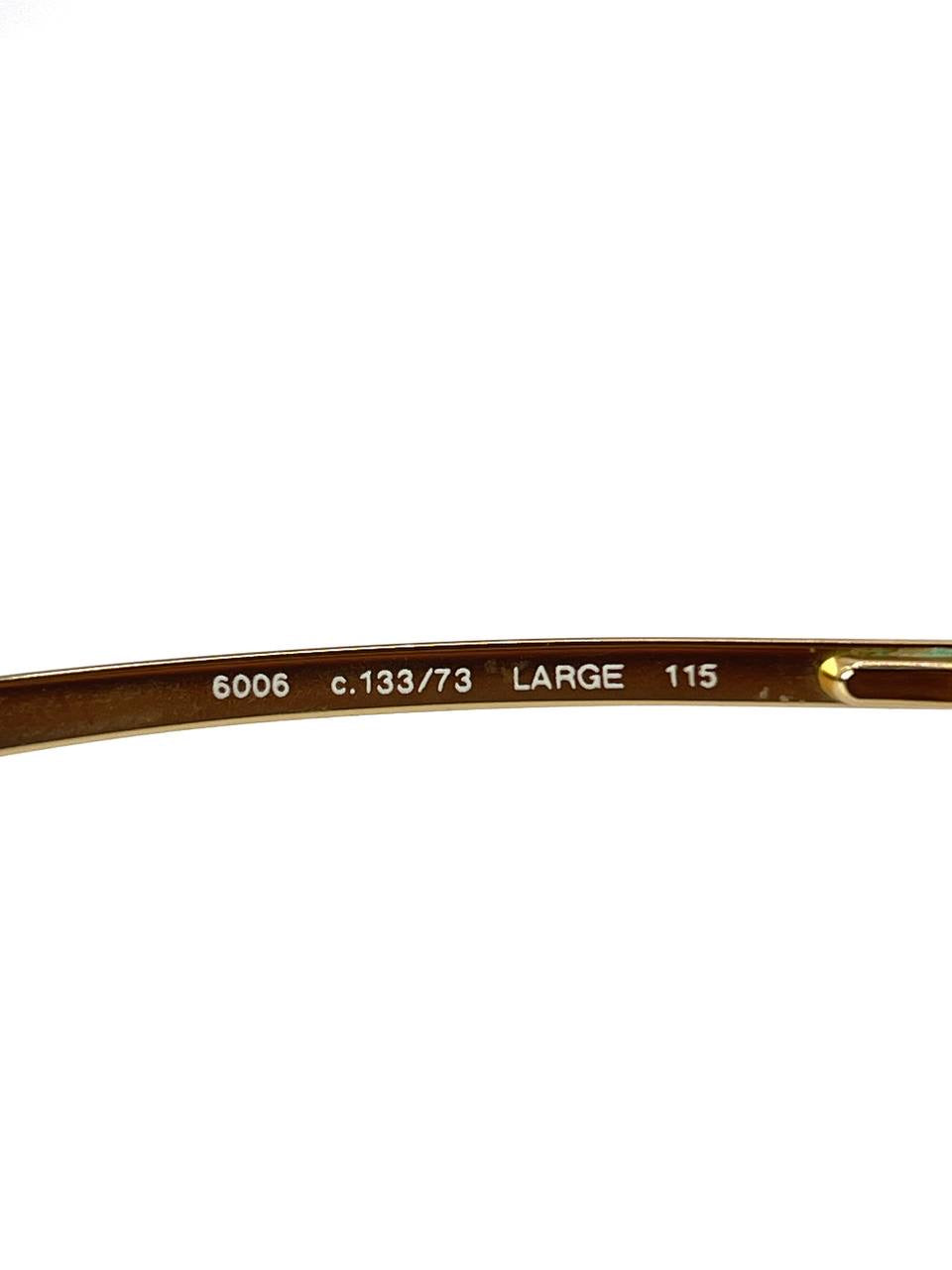 Vintage Chanel 6006 Brown / Gold Mask Sunglasses