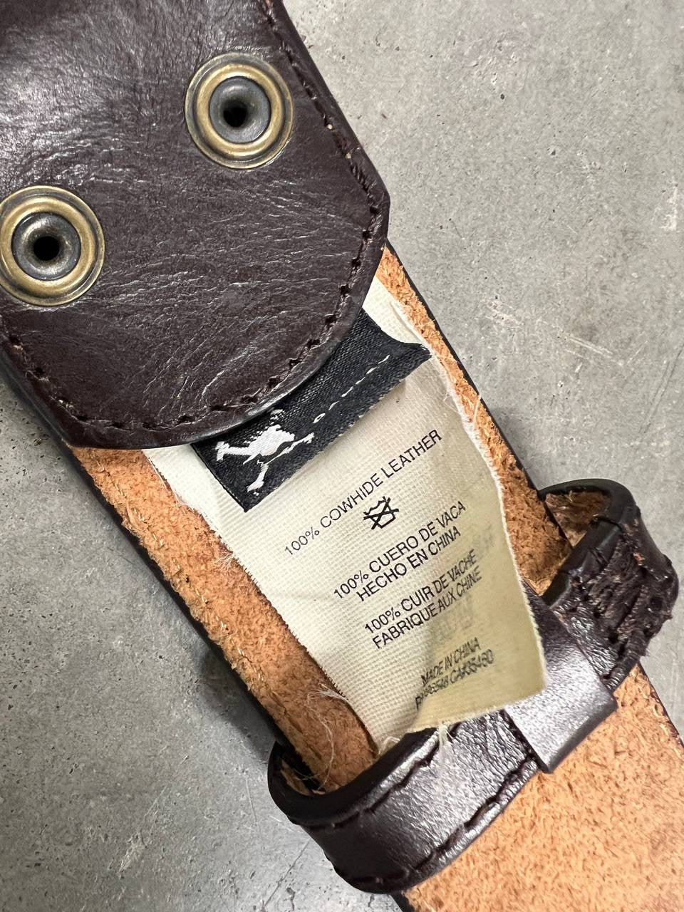 00s Vintage Oakley Leather Belt