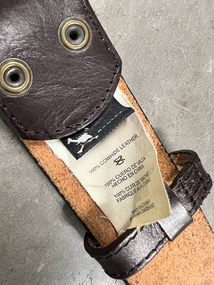 00s Vintage Oakley Leather Belt