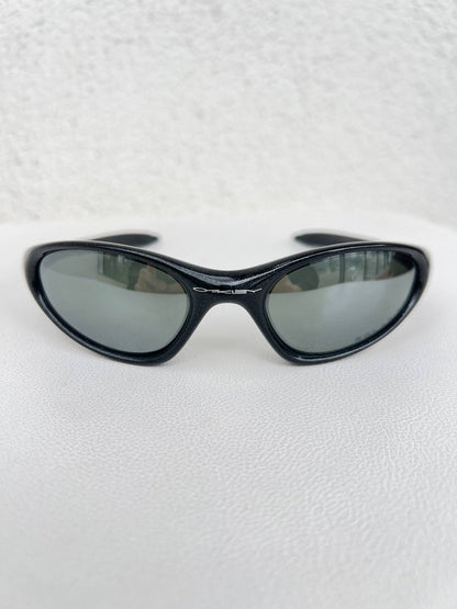 1998 Vintage Oakley Minute Gen 2 Metallic Black / Black Iridium Polarized Sunglasses