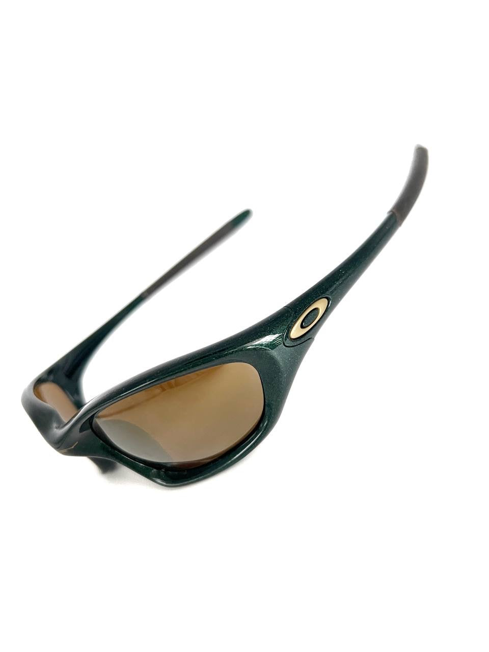 2000 Vintage Oakley XX Twenty Emerald / Gold Iridium Sunglasses
