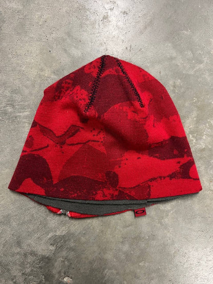 00s Vintage Oakley Double Layer Camo Beanie Hat