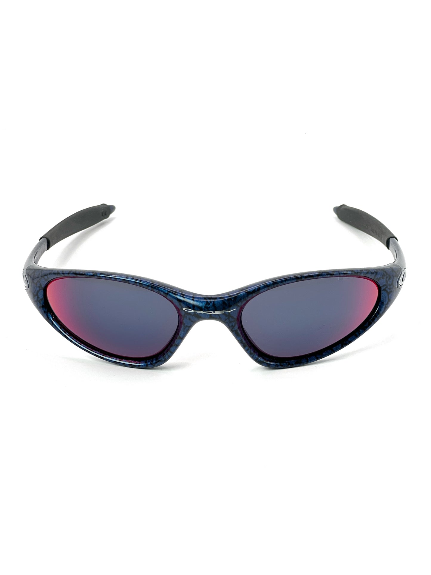 1998 Vintage Oakley Minute Cobalt / Red Iridium Sunglasses