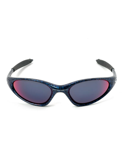 1998 Vintage Oakley Minute Cobalt / Red Iridium Sunglasses