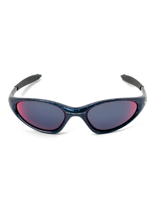 1998 Vintage Oakley Minute Cobalt / Red Iridium Sunglasses