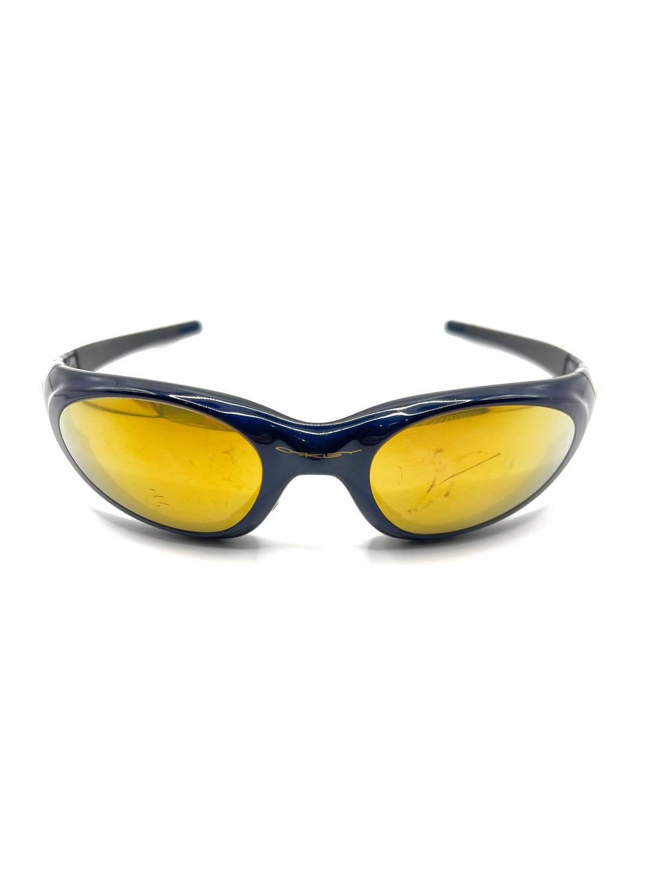 2001 Vintage Oakley Eye Jacket 2.0 Midnight / 24K Gold Iridium Sunglasses