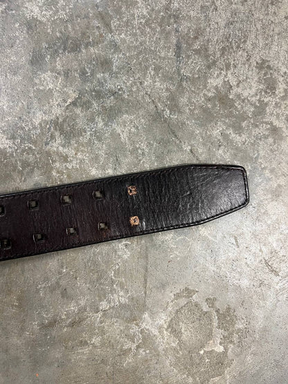 00s Vintage Oakley Leather Belt