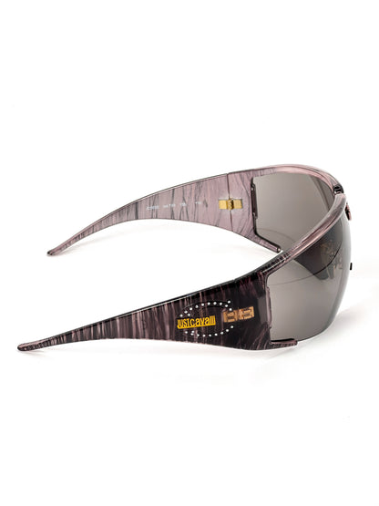 00s Vintage Just Cavalli Rhinestones Oversized Mask Sunglasses
