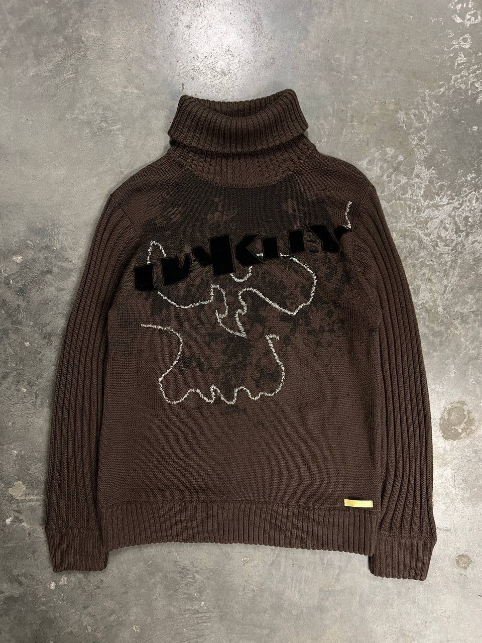 2006 Vintage Oakley Skull Sweater