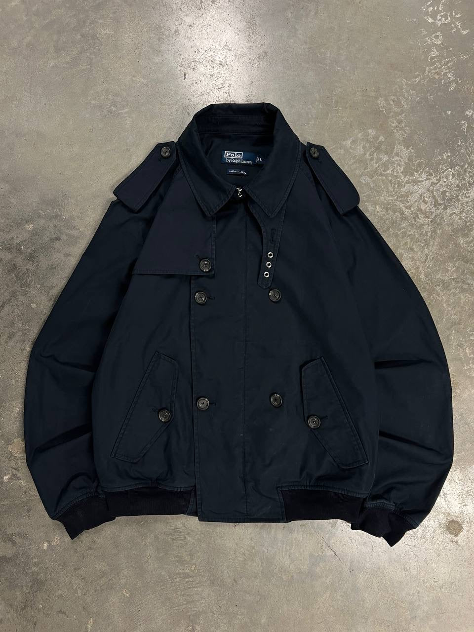 Vintage Polo Ralph Lauren Double Breasted Flight Blouson Harrington Jacket
