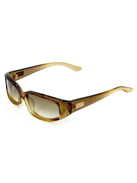 00s Vintage Gucci Gold Gradient Sunglasses Tom Ford Era GG2454