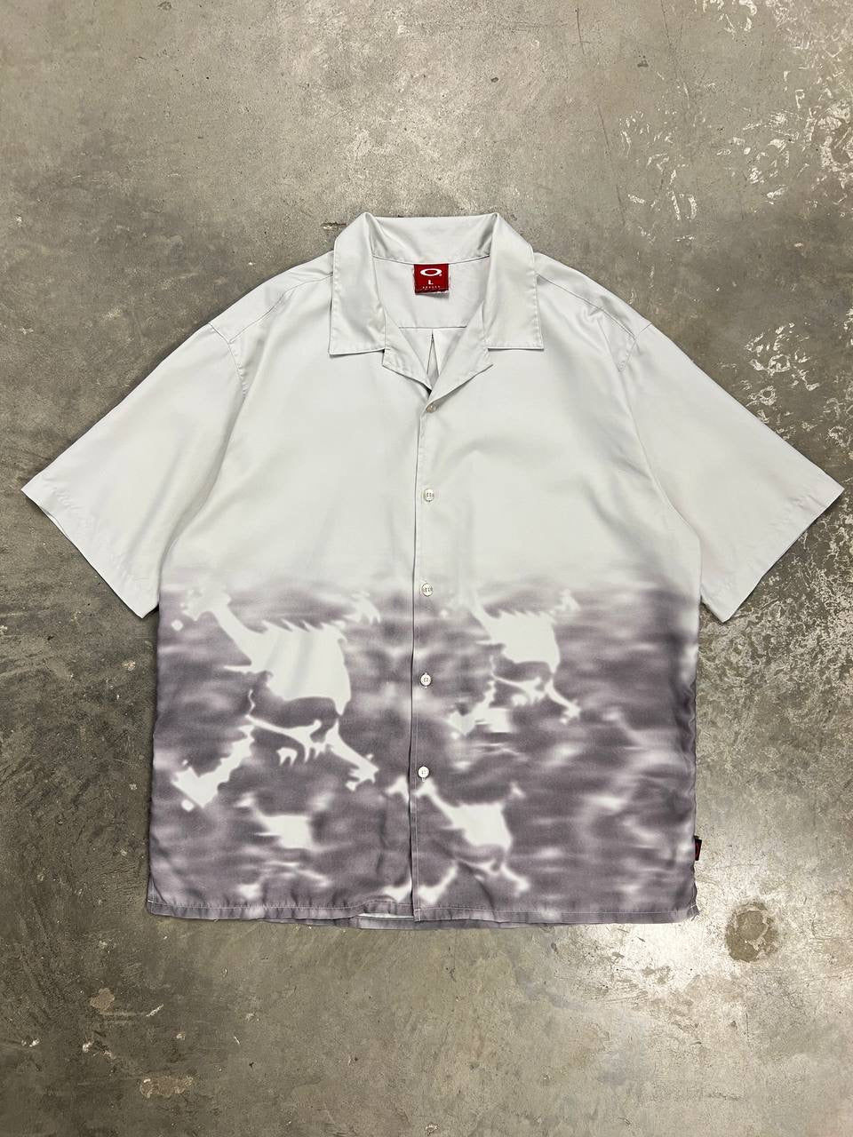 00s Vintage Oakley Motion Skull Shirt