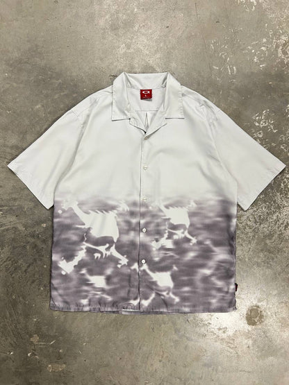 00s Vintage Oakley Motion Skull Shirt