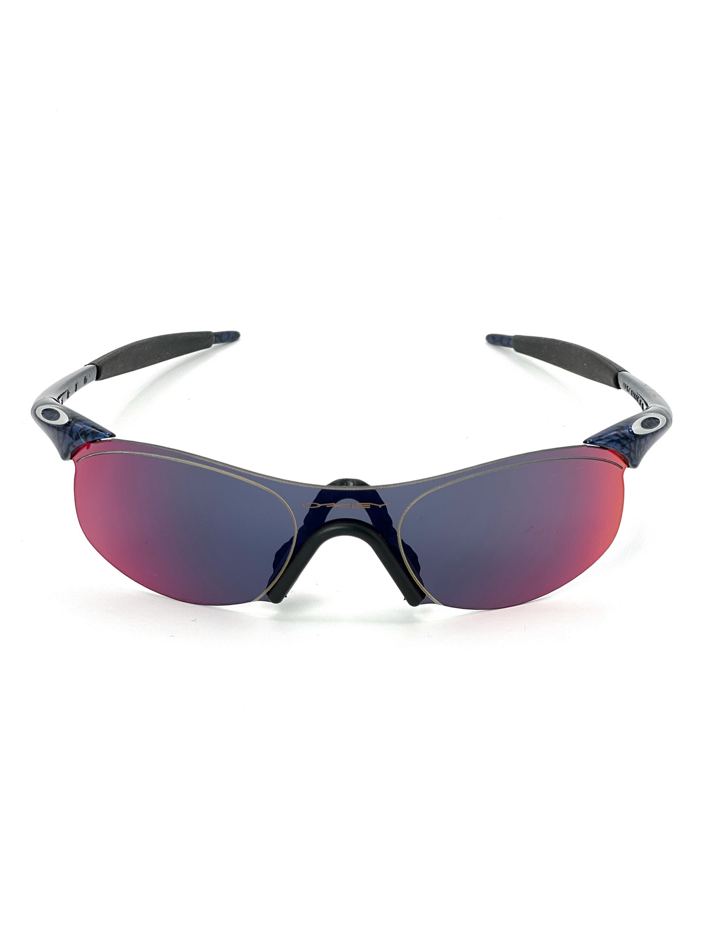 1999 Vintage Oakley New Zero 0.4 Cobalt +Red Iridium Sunglasses