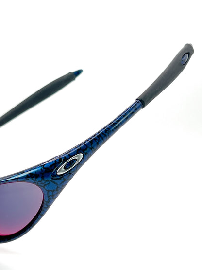 1998 Vintage Oakley Minute Cobalt / Red Iridium Sunglasses