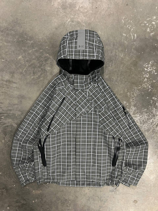 Helly Hansen Plaid Checkered Hard Shell Jacket