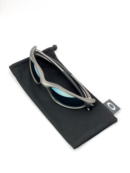 1998 Vintage Oakley Minute FMJ Gunmetal / Emerald Iridium Sunglasses