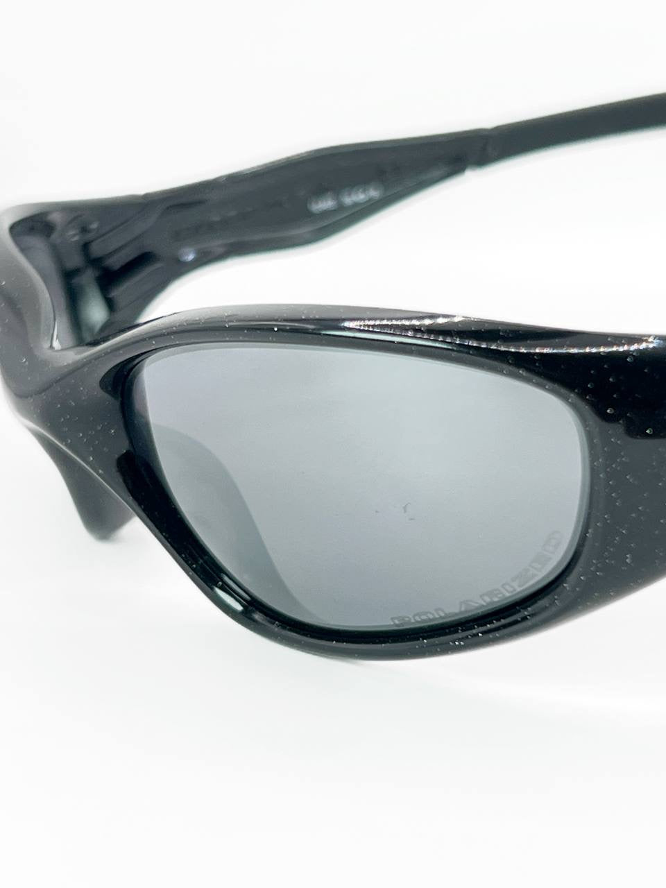 2007 Oakley Minute 2.0 Metallic Black / Black Iridium Polarized Sunglasses