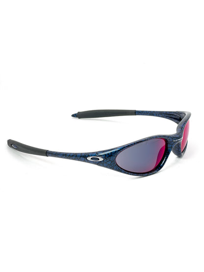 1998 Vintage Oakley Minute Cobalt / Red Iridium Sunglasses
