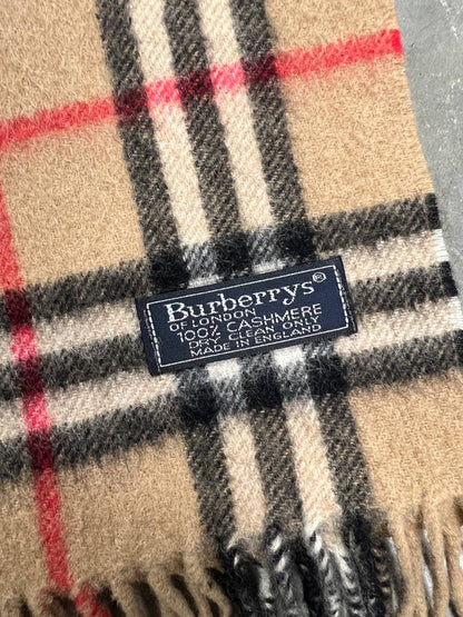 Vintage Burberry Cashmere Scarf