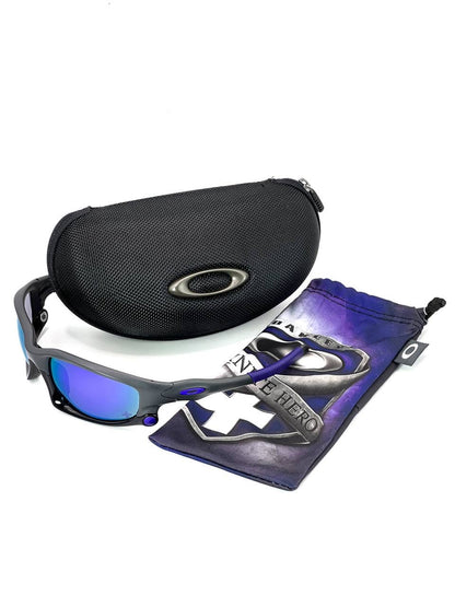 2011 Oakley Split Jacket Infinite Hero Carbon / Violet Iridium Sunglasses
