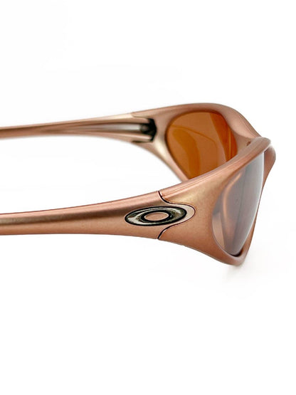 1999 Vintage Oakley Minute FMJ Copper / VR28 Sunglasses