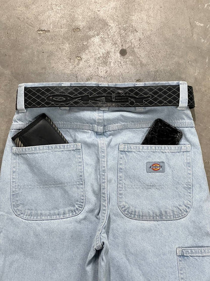 00s Vintage Oakley Industrial Leather Belt Black
