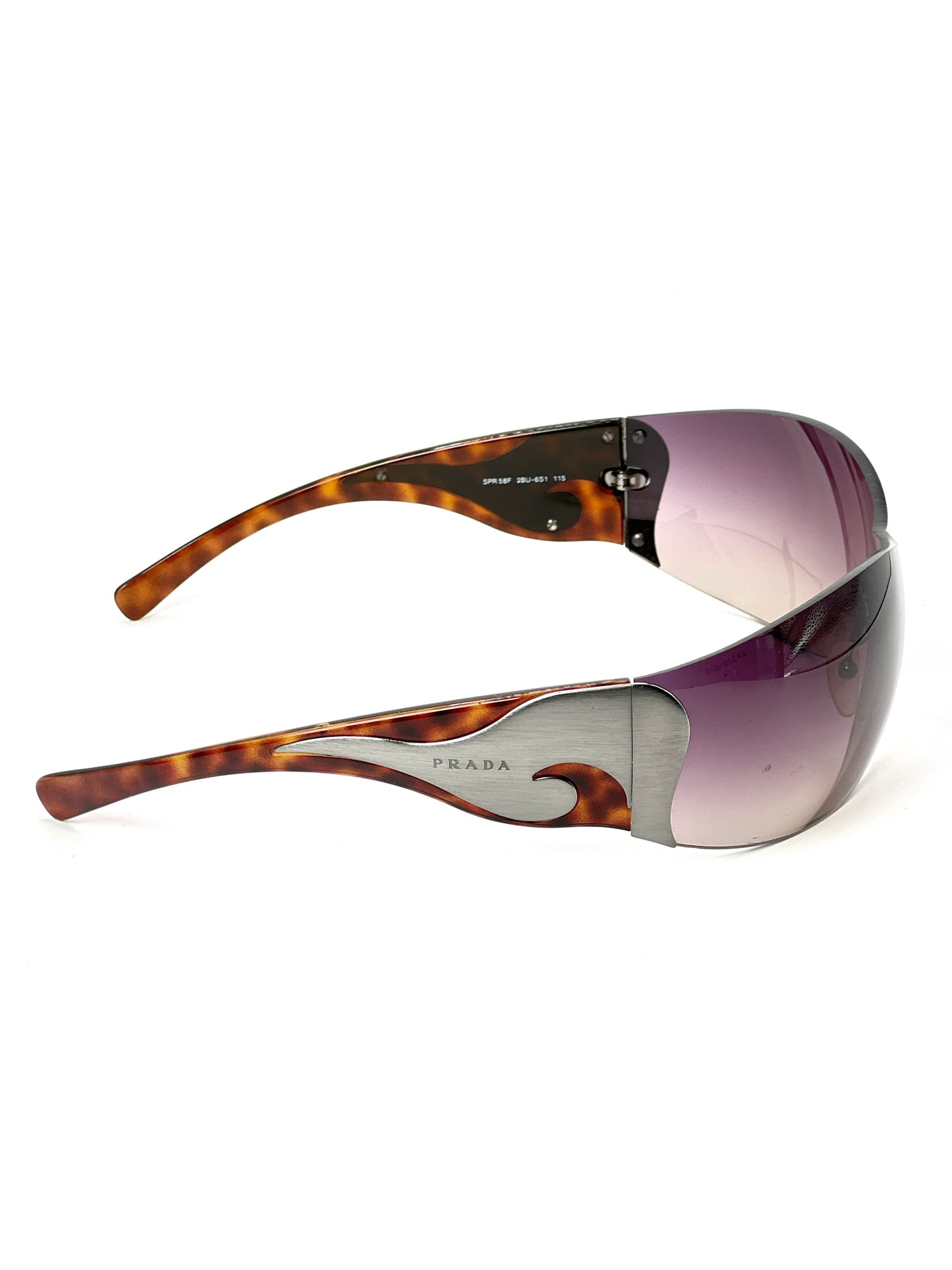 00s Vintage Prada Flame Mask Sunglasses