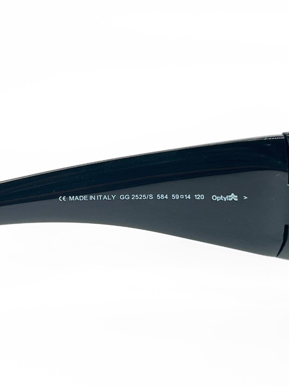 Vintage Gucci GG2525 Black Sunglasses