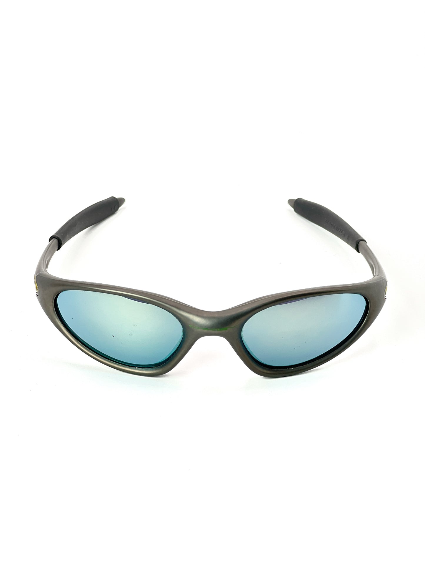 1998 Vintage Oakley Minute FMJ Gunmetal / Emerald Iridium Sunglasses