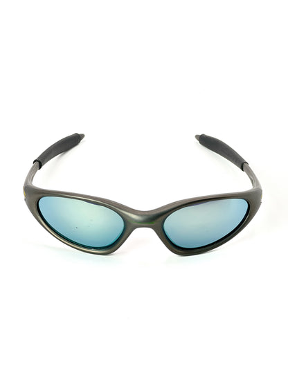 1998 Vintage Oakley Minute FMJ Gunmetal / Emerald Iridium Sunglasses