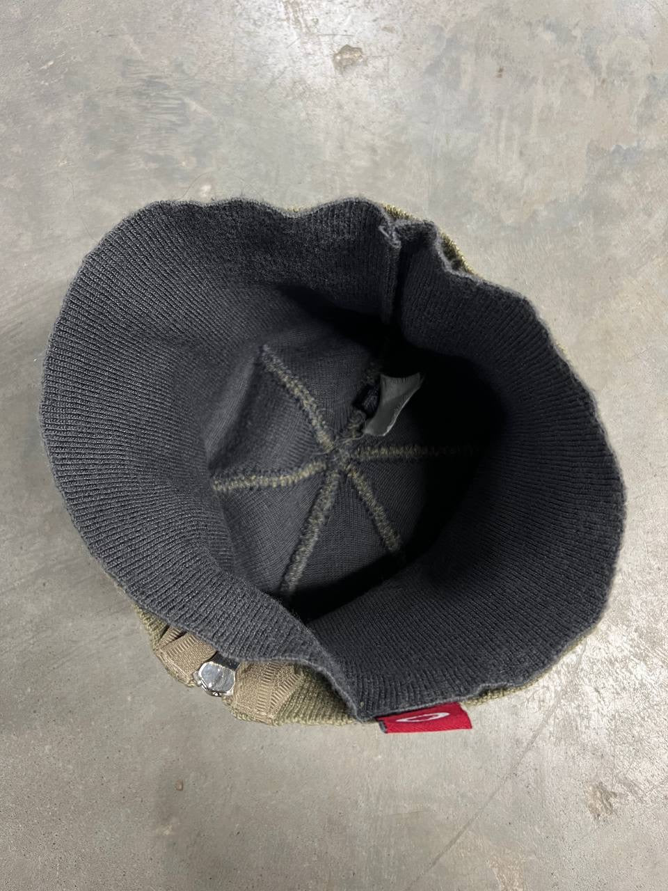 00s Vintage Oakley Double Layer Beanie Hat