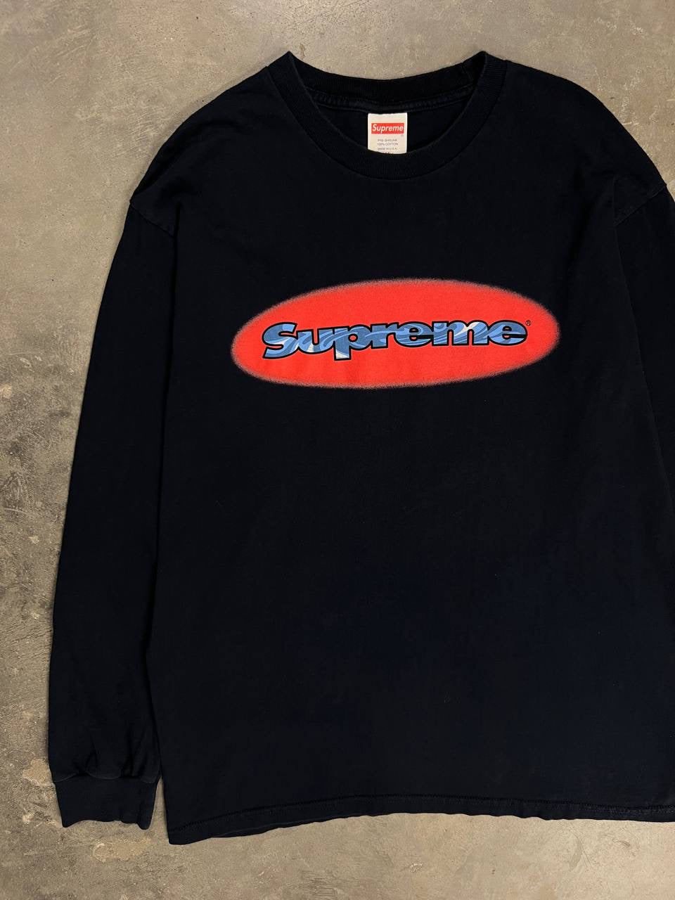 2018 Supreme Ripple Long Sleeve T-Shirt