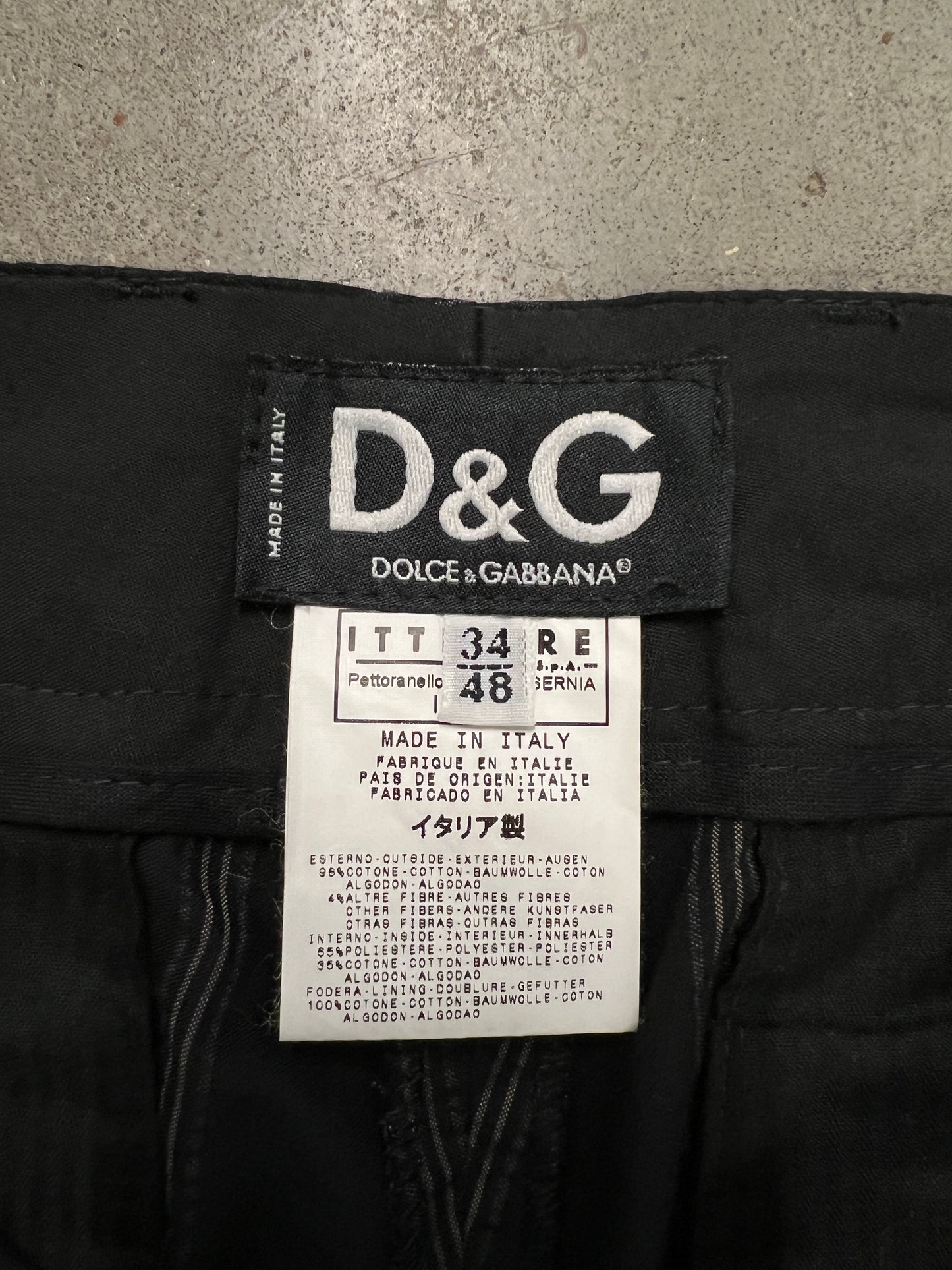 00s Vintage Dolce & Gabbana Striped Pants