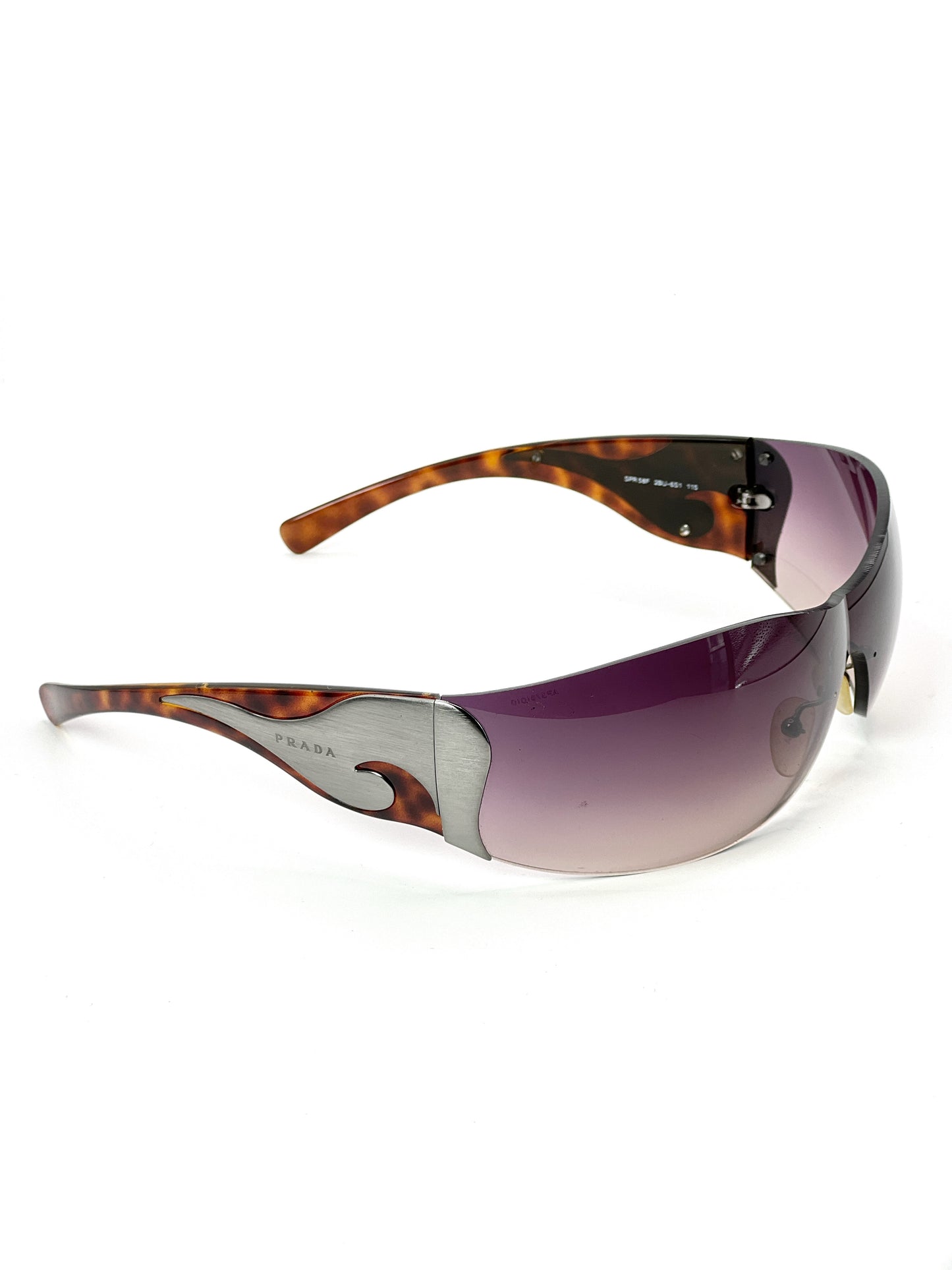 00s Vintage Prada Flame Mask Sunglasses