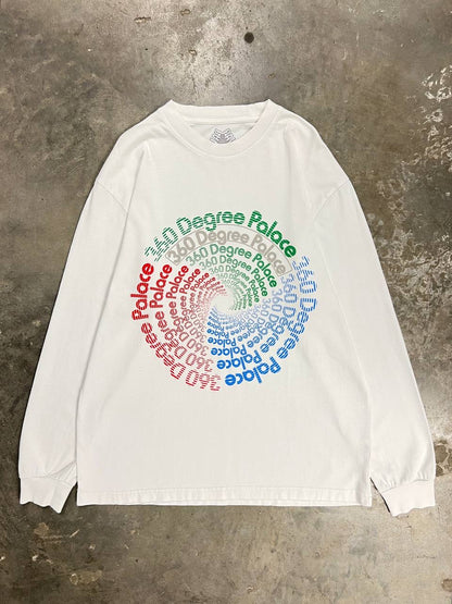 Palace 360 Degree White Long Sleeve T-Shirt