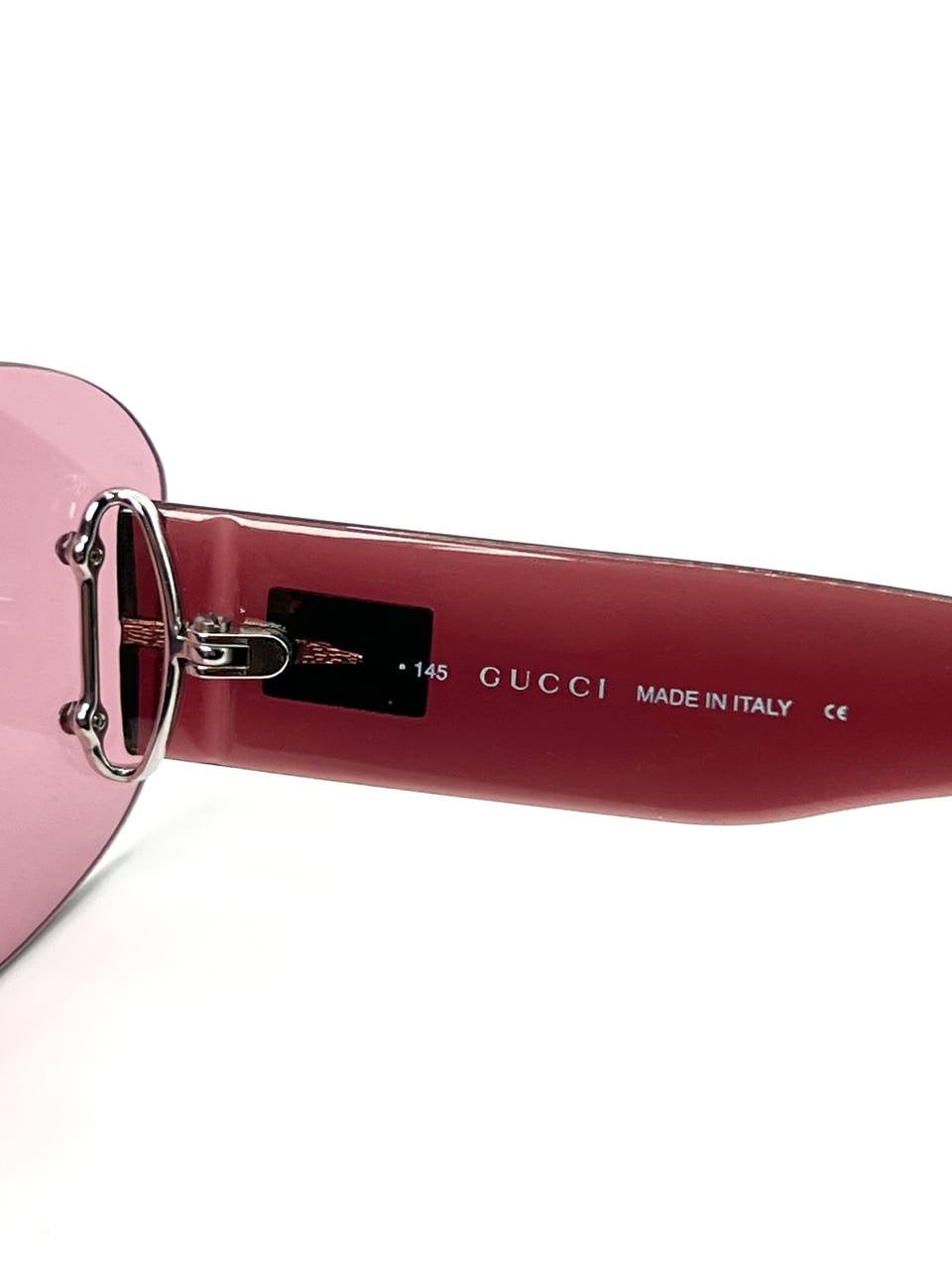 00s Vintage Gucci 2448 Pink Sunglasses