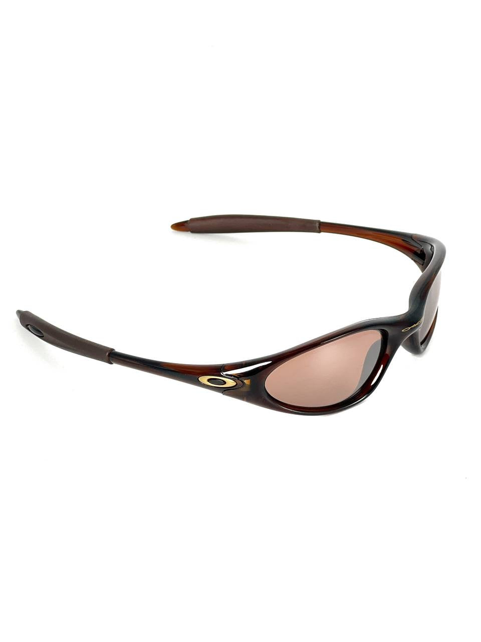 1998 Vintage Oakley Minute Gen 2 Polished Rootbeer/ VR28 Sunglasses