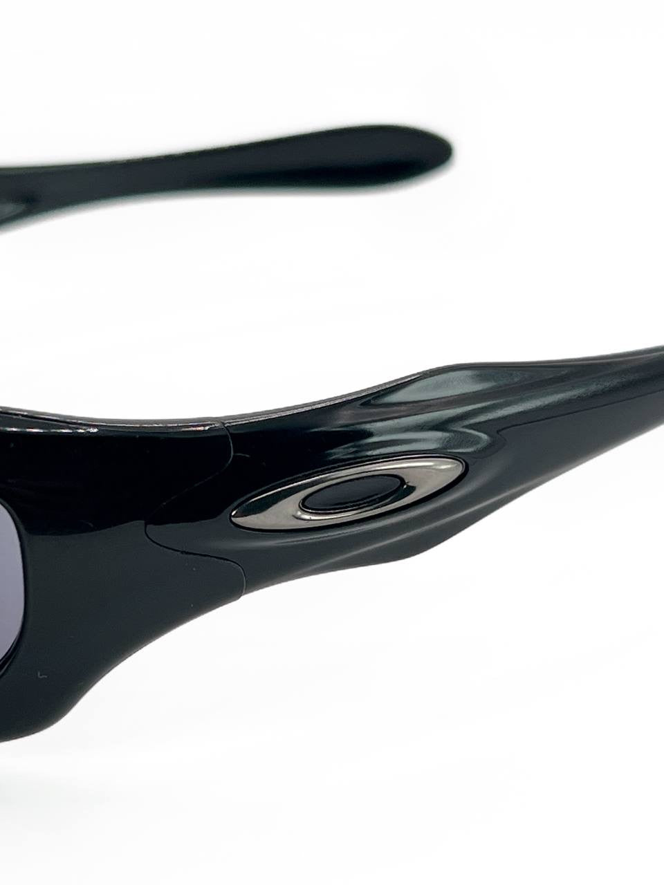 2003 Vintage Oakley Monster Dog Polished Black / Grey Sunglasses