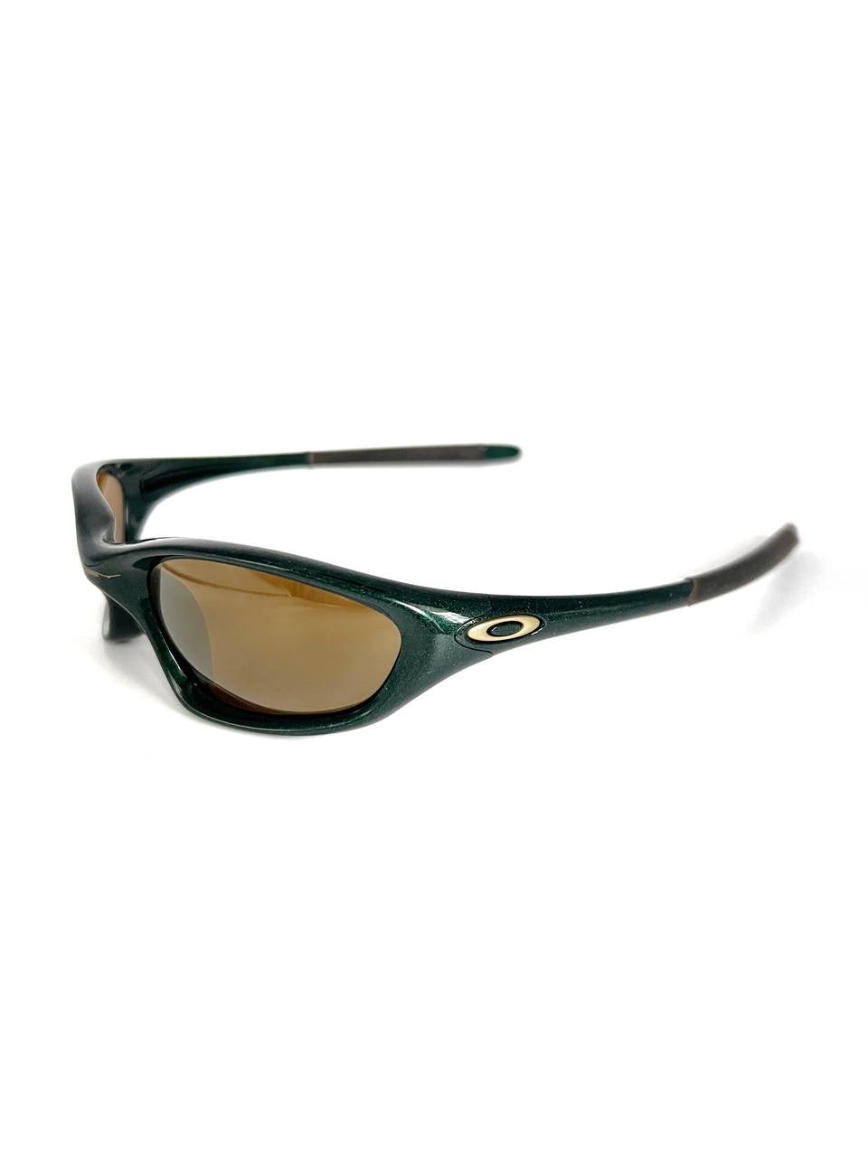 2000 Vintage Oakley XX Twenty Emerald / Gold Iridium Sunglasses