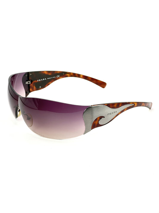 00s Vintage Prada Flame Mask Sunglasses